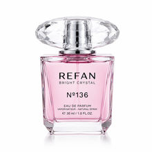 Cargar imagen en el visor de la galería, Perfume equivalente Bright Crystal Refan Nº136 para mujer inspirado en Bright Crystal, fragancia floral, fresca y elegante.