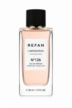 Cargar imagen en el visor de la galería, Perfume Refan Nº126 similar a L'Imperatrice, perfume equivalente para mujer con aroma afrutado, floral y fresco sobre fondo blanco.