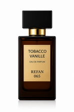 Cargar imagen en el visor de la galería, Perfume equivalente Tobacco Vanille Refan 065. Fragancia inspirada en Tobacco Vanille con diseño de frasco corporativo Refan.
