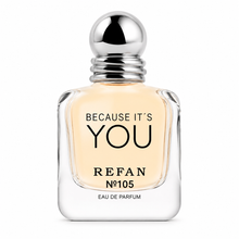 Cargar imagen en el visor de la galería, Perfume Equivalente REFAN Nº105 inspirado en Because It's You - Fragancia femenina floral afrutada con vainilla