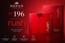 Cargar imagen en el visor de la galería, Refan 196 inspirado en Rush, perfume femenino floral, afrutado y oriental con excelente duración y alta concentración de esencia.