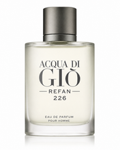 Cargar imagen en el visor de la galería, Perfume equivalente Acqua di Giò Refan 226 para hombre. Fragancia inspirada en Acqua di Giò con diseño de frasco corporativo Refan.