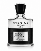 Cargar imagen en el visor de la galería, Perfume equivalente Aventus Refan 414 para hombre. Fragancia inspirada en Aventus con diseño de frasco corporativo Refan.