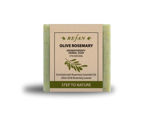 JABÓN DE HIERBAS STEP TO NATURE - AROMATHERAPY OLIVE ROSEMARY