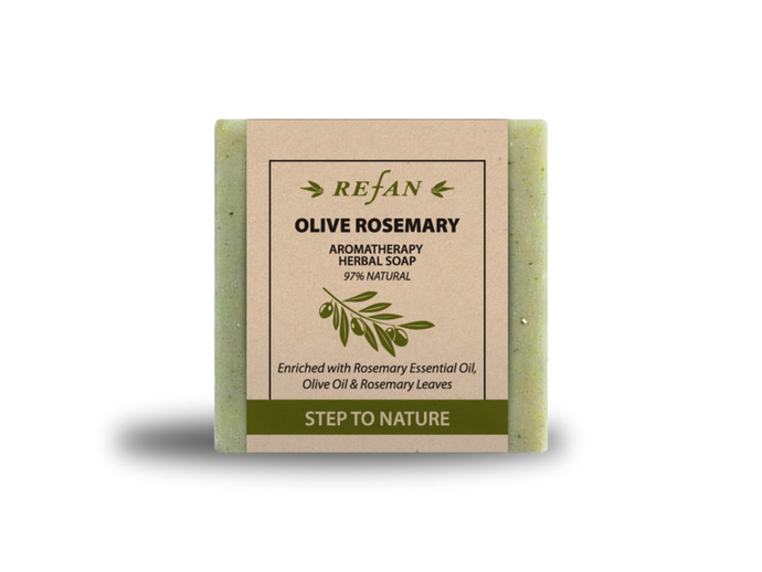JABÓN DE HIERBAS STEP TO NATURE - AROMATHERAPY OLIVE ROSEMARY